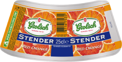 Grolsch Stender Red Orange etiket